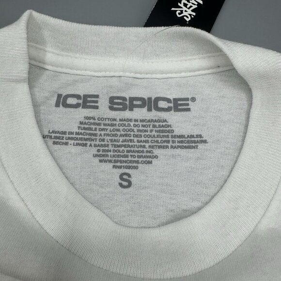 Ice Spice In Ha Mood Rap Promo T-Shirt White SMALL New - Picture 6 of 6